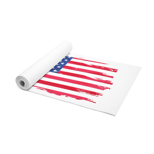 American Flag Foam Yoga Mat — Iron & Olive Patriotic Fitness Mat
